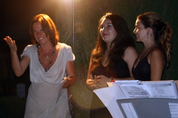 Maela e Margherita insieme a Francesca Venerosi Pesciolini